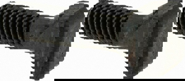 Steel T-Slot Bolt: M6 x 1, 15 mm Thread Length, 6 mm Slot Width, Black Finish